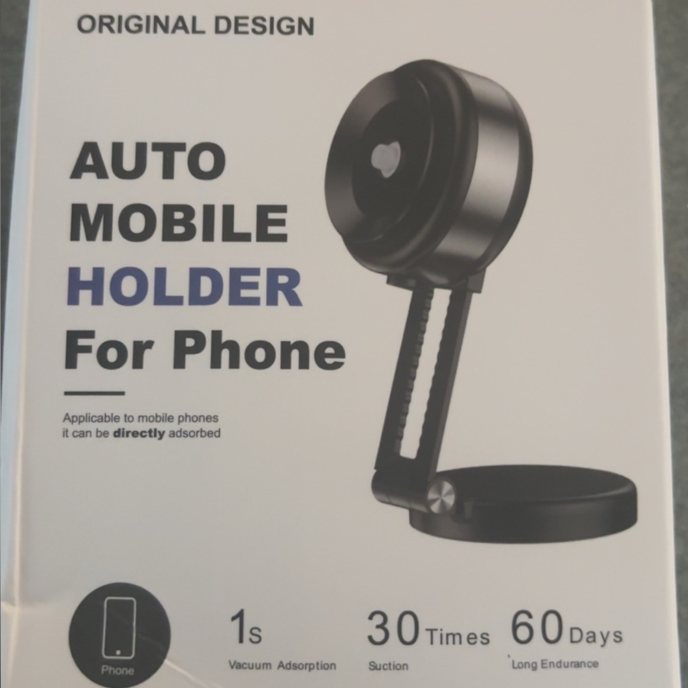 NWT Black Automobile Phone Holder